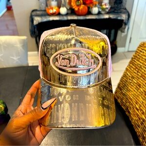 Von Dutch Women's Rose Gold /Pink Trucker Hat